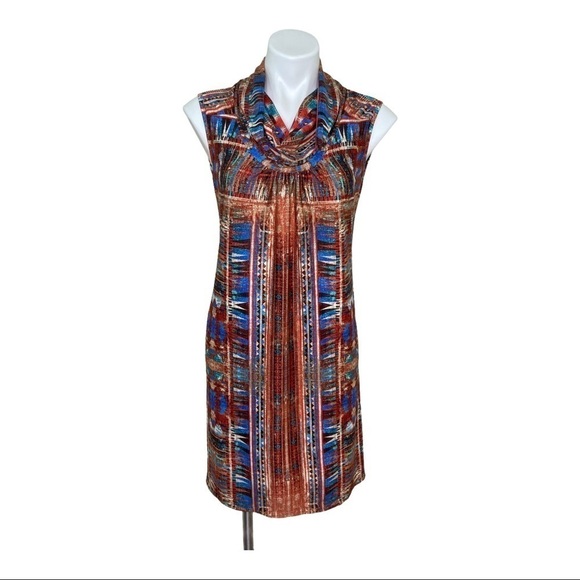 New Directions Multicolor Sleeveless Dress PS - Picture 1 of 9